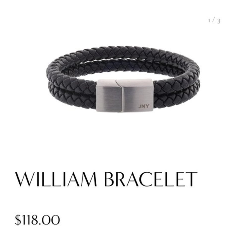 Jones New York Black Double Braided Bracelet